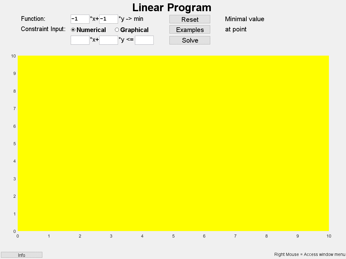 linear program polynomial interpolation software